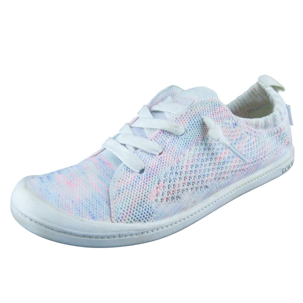 ROXY  Women Sneaker Shoes Pink Fabric‎ Slip On Size 4 Medium